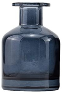 150ml/5oz Empty Glass Diffuser Bottle Diffuser Jars Aromatherapy Storage Container Fragrance Accessories Use for DIY Replacement Reed Diffuser Sets (Blue)
