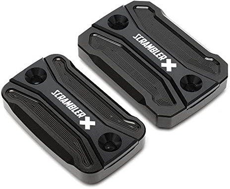 per Ducati Scrambler 1100 Special PRO Sport Scrambler Sled Desert Moto CNC Alluminio Anteriore O Posteriore Pompa Freno Coperchio Serbatoio Liquido Freni Coppa Fluido Olio (Colore : Nero)