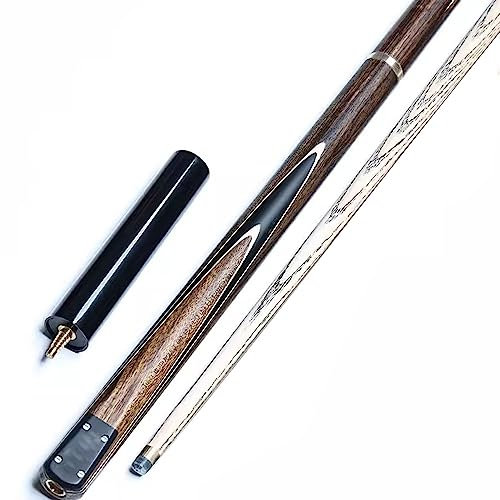 BBAUER Snooker Billard Queue Billard Queue Billiard Tisch mit zubehör3/4 geteilter Snooker mit kleinem Kopf, schwarzer Achter-Pool-Queue