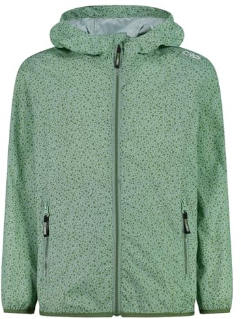 CMP Unisex Kinder Giacca Da Pioggia Bambini Con Cappuccio Fisso Regenjacke, Jade, 176 EU