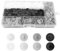 900 Pozi Screw Covers, Plastic Cross Head Screw Caps Fit, Push Fit Furniture Quality Plastic Cap 3mm Diameter Cross Head Screws (Black, White, Dark Grey, Light Grey)