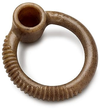 Benebone Ring Unzerstörbares Kauspielzeug für Aggressive Kauer, langanhaltende, robuste Langeweile Breaker für Hunde, echter Speckgeschmack, für große Hunde