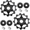The Lord of The Tools Lot de 2 poulies de Roue Jockey 13T compatibles avec Shimano compatibles avec Les dérailleurs SRAM 8 9 10 11 12 Vitesses Noir
