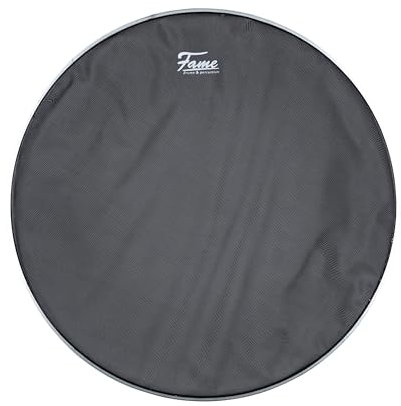 Fame FMHD20, 20 Mesh Head, Double Ply, Noiselezz Black, E-Drum Mesh Head Kompatibel mit E-Drum Sets