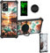Aroepurt Hülle Für Maxwest Astro A64 hülle Kompatibel mit Maxwest Astro A64 Hülle Case Handyhülle Schutzhülle Cover [Mit 9H Härte HD Schutzfolie] PC + Silikon Ständer YGH-FJ