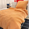 DerF HOME Musselin Bettwäsche Set - 135x200 cm Bettbezug und 80x80 cm Kissenbezug, 100% Baumwolle,Orange, weich und hautfreundlich für einen erholsamen Schlaf.