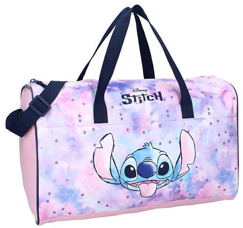 Vadobag Stitch Endless Fun Sporttasche mit Schultergurt & Tragegriffen - Sporttasche aus Polyester - Sport Bag - Größe 40 x 24 x 19 cm - Original Disney Lilo & Stitch