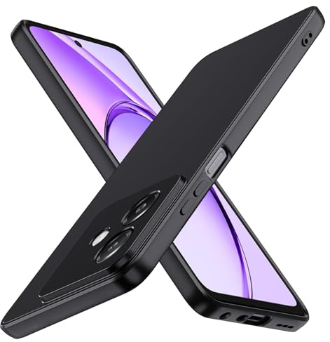 iVoler Cover in Silicone per OPPO A40 / A40m / A60 5G (Non per Oppo A60 4G) con Protezione Della Fotocamera, Ultra Sottile Custodia in TPU Morbida Anti-Graffio Antiurto Protettiva Case, Nero