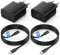 45W Cargador Samsung Carga Rapida, 2Pack USB C Cargador Rapido con 2M Cable para Samsung Galaxy S25/S24/S23/S23+/S23 Ultra/S22/S21/S20/Note20/A73/A53/S10, Tipo C Cargado Cabezal Negro