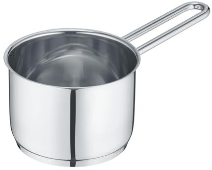 Berndes b.mini Stieltopf 10 cm - Edelstahl Kochtopf für alle Herdarten, inklusive Induktion - Hochwertiger Topf für kleine Mengen, langlebig und vielseitig, ideal für Saucen & Beilagen – 0,55 L
