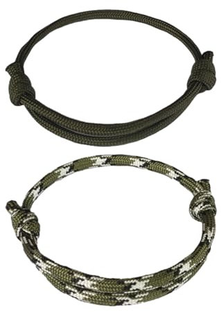 Xuigort 2 pulseras casuales para hombre, estilo surfista, para hombre y mujer, hechas a mano, estilo marinero, minimalista, pulseras de la amistad, M, Poliéster polipropileno, No.