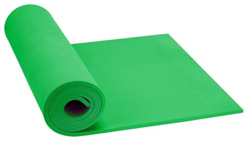 Goma EVA Verde, Do²ping Espuma Foam 6mm, 35.5x124.5cm con Alta Densidad 86kg/m3 Rollo Goma EVA para Cosplay Disfraces DIY (6mm Verde)