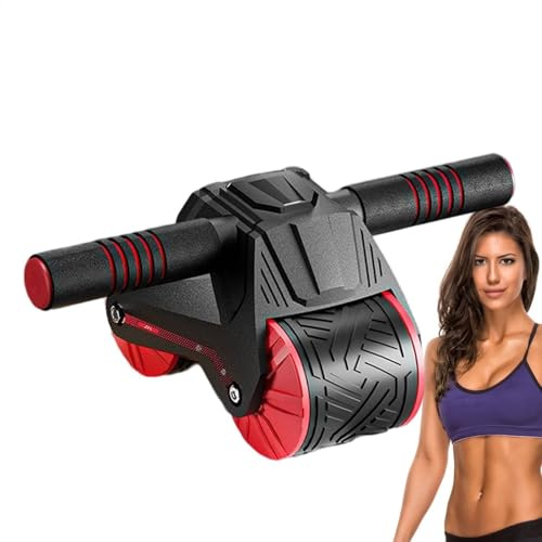 Bauchroller AB, automatischer Rückprall-Rebound, ABdominal AB Wheel - Auto Recount Zwei AB Roller Trainingsgerät für Frauen Kerntraining