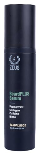 ZEUS BeardPLUS Growth Serum for Men with Caffeine & Biotin (Made In USA)