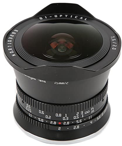 Qukaim TTArtisan - Obiettivo fisheye F2 da 7,5 mm con attacco a Z per Nikon Z6 Z7 II, obiettivo fisheye APS-C con messa a fuoco manuale, compatibile con fotocamere Nikon Z