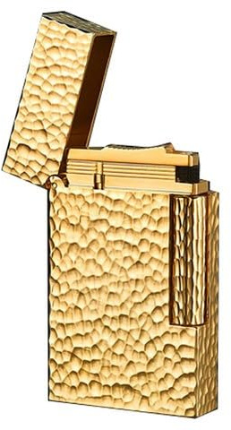Myon Feuerzeug Jetflame Gold – Piezo-Zündung, nachfüllbar, windfestes Metallfeuerzeug mit Sichtfenster, Zigarrenanzünder in Geschenkbox für stilbewusste Genießer