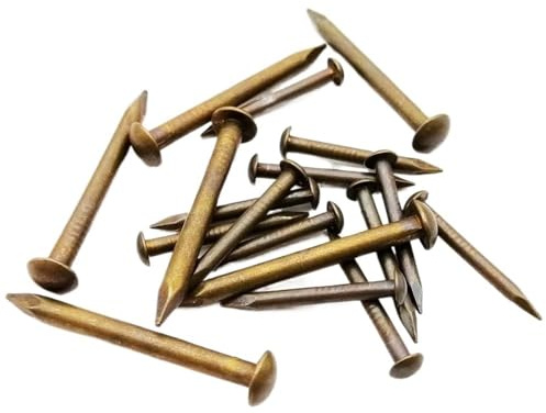 PZOFERLIN Clous décoratifs Clous de tapissier en cuivre for Meubles, Plusieurs Tailles, Paquet de 5100(250pcs 2x15mm)