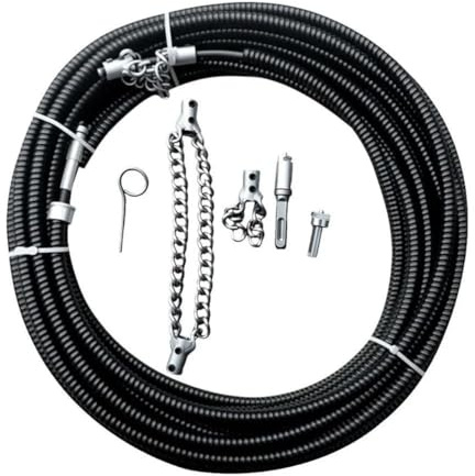 Electric Drill Drain Cleaner Machine 1-5 Meter With Extension Sewer Pipe Dredger Cleaning Spring Plumbing Tools 16mm pipe tube Tools,for Blocks Multi-Purpose tool, Type Opener,Efficient remova