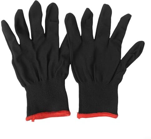 DAZZLEEX Anti-Schmerz-Finger-Gitarrenhandschuhe für Anfänger und Musiker, waschbarer Nylon-Übungshandschuh für akustische E-Gitarre, Violine, Ukulele (Größe L)