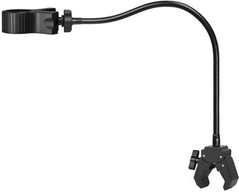 Flexible Gooseneck Microphone Stand Adjustable Clamp Hair Dryer for Flashlight and Fan Length 20cm 30cm 40cm 50cm Flexible Microphone Clamp