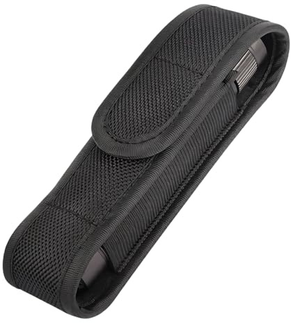 1 Stk. Nylon Taschenlampe Holster, Gürteltasche 140x32mm, Für Outdoor Aktivitäten Jagd Camping Wandern, Passend Für Die meisten Taschenlampen, Robust Schutz, Premium Qualität, Langlebig Stabil