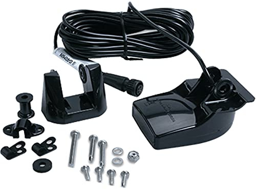 Garmin 200-kHz and 50-kHz Transom Mount Transducer Kit-15-Degree Beamwidth, Black
