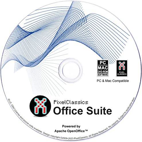 Office Suite 2025 on CD DVD Disc Compatible with Microsoft Office 2024 2021 365 2016 2013 2010 2007 Word Excel PowerPoint Powered by Apache OpenOffice for Windows 11 10 8.1 8 7 Vista XP PC & Mac
