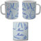 YONACREA - Mug Tasse - Merci Maître - Feuille Spirale - Cadeau Année Scolaire - BLEU