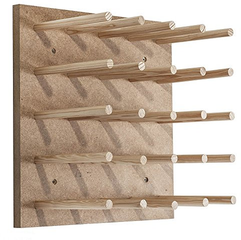 Aranaz 7120 - Botellero Madera de Pino, 20 botellas, 39x 39x 20.5 cm