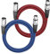 LoongGate Cable equilibrado de audio XLR macho a hembra de 3 pines trenzado de nailon trenzado blindado profesionaL (2 m, 2 unidades)