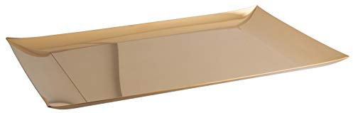 SAMBONET - Vassoio Rettangolare Cm 43 Linea Q Pvd Gold