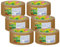 tesapack Paper ecoLogo - Environmentally Friendly Paper Packing Tape, 60 Percent Biobased Material - Brown - 50 m x 50 mm, Pack of 6