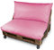 Happers Set Coussins Imperméables et Déhoussables pour Palette en Similicuir pour Extérieur Rose