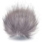 Wohnkult 15-17 cm Kunstfell Bommel Pelzbommel Fellbommel Pompon mit Faden für Mützen Anhänger Dekoration | 26 Auswahl (Puderrosa)