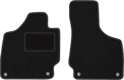 Wielganizator Automatte – Passend für Audi TT II 8J Cabrio, Roadster, Coupé 2006-2014 – Velours – Autozubehör - Auto Fußmatten – Fußmatte Auto – 2-teilig - schwarz