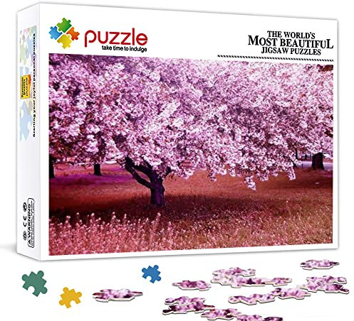 1000 pezzi di mini puzzle per adulti Fiori di ciliegio Puzzle classico Fai un regalo puzzle unico (puzzle di cartone 38x26 cm) Puzzle per adulti e bambini