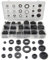BGTXINGI 125PCS 18 taille caoutchouc oeillet oeillet joint boîte de réparation joint joint joint joint joint ensemble combiné pour système de tuyauterie réparation générale automobile