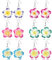 PHOGARY 6 Paar Blumen Ohrringe Bunt, Plumeria Ohrringe Set Geschenke für Damen, Hawaii Schmuck Clay Ohrring BFF Geschenke Hawaiian Urlaub Strand Hochzeit Ohrring Hängend Hibiskusblüten Deko, C