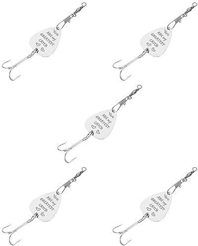 BESPORTBLE Haken Zum Aufhängen 5 Stück n-Chip-Angelhaken Reise Metall Metall-Schlüsselanhänger Neuheit Angelhaken Personalisierter Angelhaken Welshaken Mehrzweck-Angelhaken