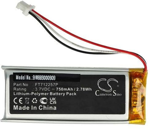 vhbw Akku kompatibel mit SteelSeries Nimbus Controller, Nimbus+, Stratus Duo Controller (750 mAh, 3,7 V, Li-Polymer)