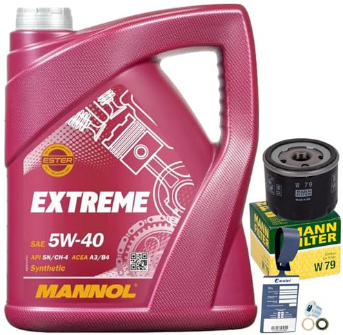 BandelOne enthält Mann Ölfilter+Mannol 5W40 für Twingo Megane 3 Logan Sandero