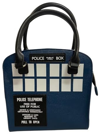 Scificollector Doctor Who Tardis Exklusive Deluxe-Handtasche für Erwachsene, Blau, 13 x 9 x 0,7 cm, Blau, 13 X 9 X .7cm