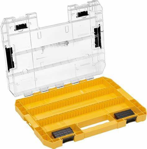 Tolxh #DT70839-QZ Large Tough Empty Case with 6 dividers Yellow Parts Box #DT70839 Compatible with DeWalt