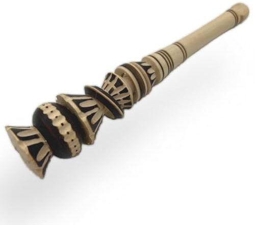 Casa De Queta Mexikanische Molinillo Para Schokolade (20,3 cm handgefertigter Holz-Schneebesen) – kleiner mexikanischer Aufschäumer, Rührer zum einfachen Aufschäumen in Ihrer Tasse für köstliche heiße