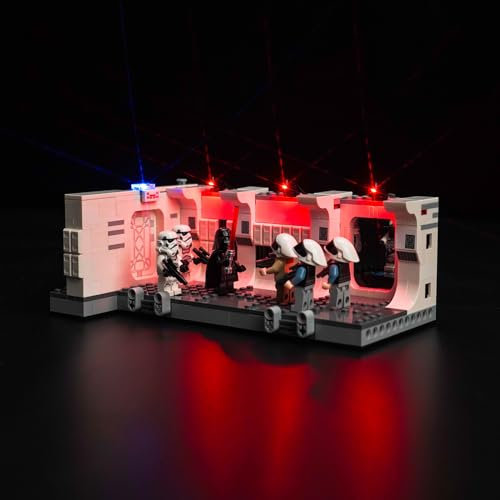 BrickBling DIY Led Light Kit for Lego Boarding The Tantive IV (UK2-75387-P63501), Decoration Lighting Set, 15+