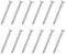 QUARKZMAN 25pcs Clôture Terrasse Clous, 1 pouce 304 Inox Acier Spirale Deck Clou Spirale Tige Pointes pour Maison Sol Réparation Mur Travail Bois, Argent