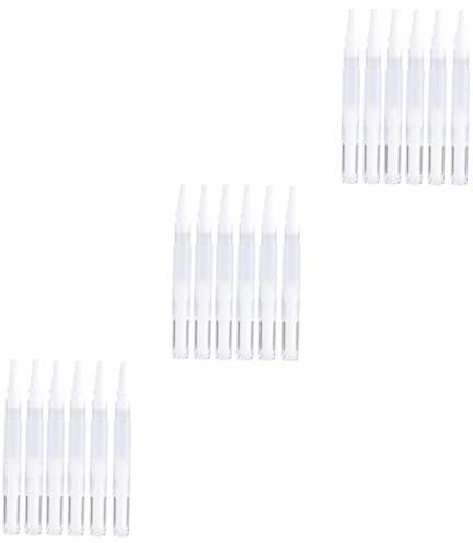 Beaupretty 18 Pcs Flacon de de croissance vide pot de maquillage vide contenants de brillant à make up kit nail polish vernis à ongles huile cuticules ongles tube cosmétique