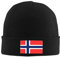 Strickmützen Flagge Von Norwegen Thermo Strickmütze Warme Wintermütze Klassische Skull Beanie Für Outdoor Winter Skating