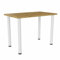 PLATAN ROOM Esszimmertisch Boston 80 x 60 cm, 100 x 60 cm Esstisch, Küchentisch, Bürotisch, Schreibtisch Kleiner Tisch Computertisch Eiche Artisan, Weiß (Artisan mit weißen Beinen, 100 x 60 cm)
