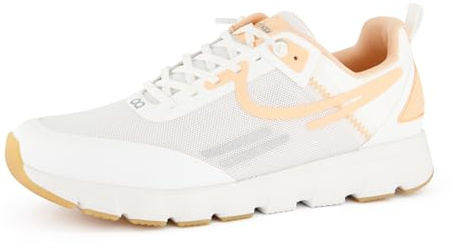 tenhaag Damen, Frauen Low-Top Sneaker,straßenschuhe,Strassenschuhe,Freizeitschuhe,Turnschuhe,Laufschuhe,schnürschuhe,Weiß (Peach),39 EU / 6 UK
